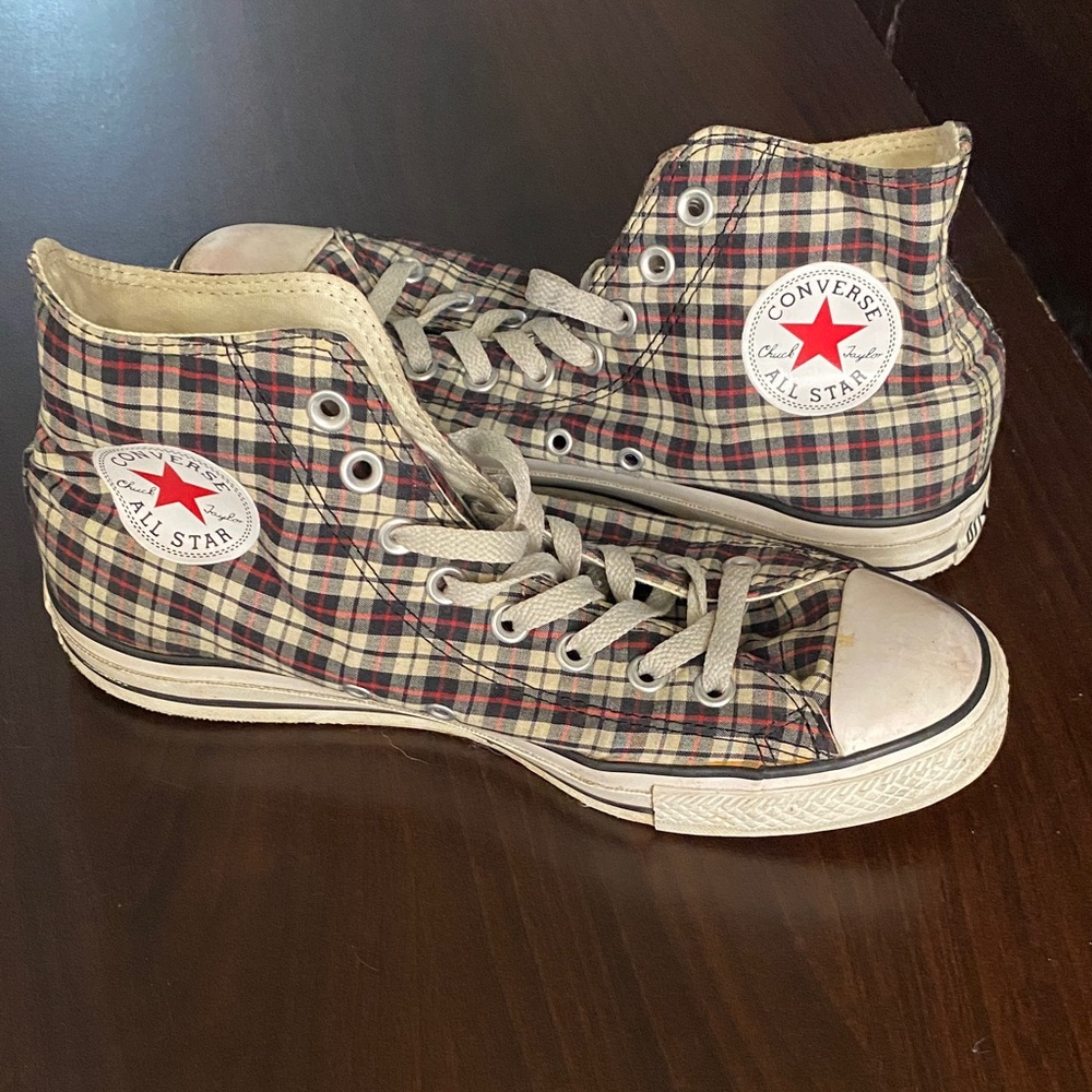 Converse Checkered High-Top Sneakers